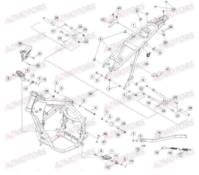 ACCESSOIRES DU CHASSIS pour 50-SMSTD-14