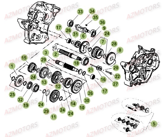 Boite A Vitesses BETA Pièces Beta 50 Motard STANDARD - 2014