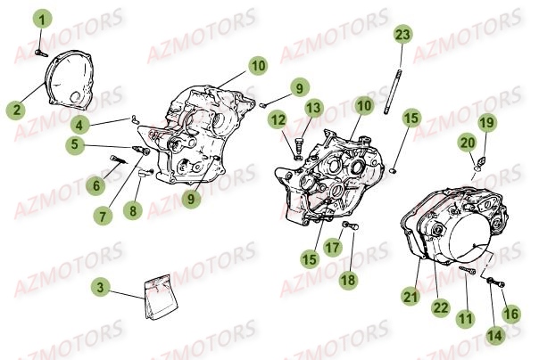 Carter BETA Pièces Beta 50 Motard STANDARD - 2014