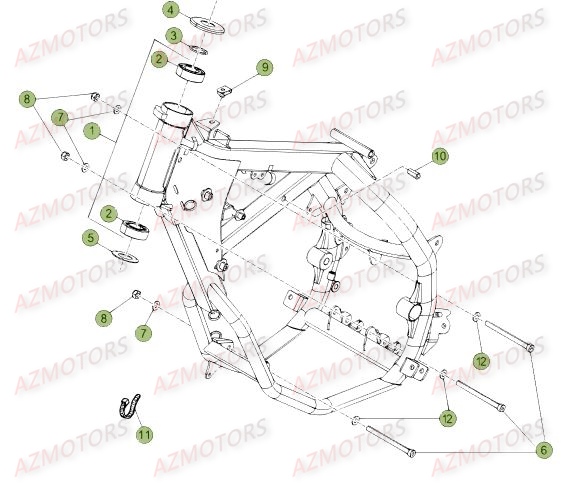 Chassis BETA Pièces Beta 50 Motard STANDARD - 2014