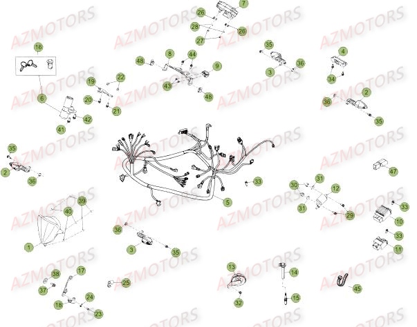 ELECTRIQUE DU No SERIE 500736 A 501231 pour 50-SMSTD-14