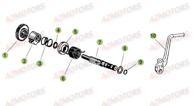 Kick Starter BETA Pièces Beta 50 Motard STANDARD - 2014