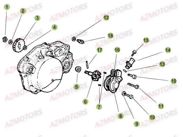 POMPE_A_EAU BETA Pièces BETA RR 50 MOTARD STD [2014]