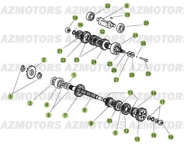 Boite A Vitesses BETA Pièces Beta 50 Motard STANDARD - 2011-2010