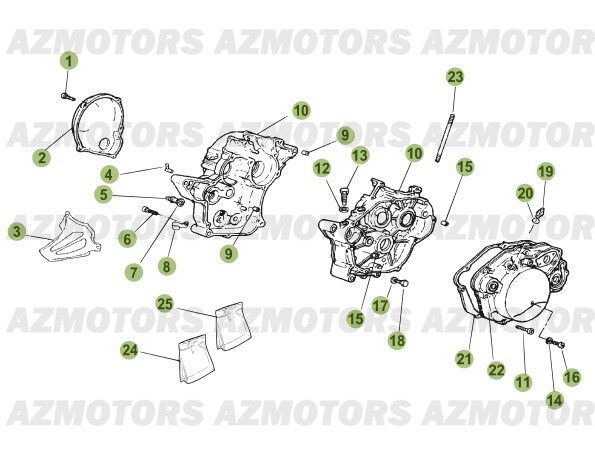 CARTER BETA Pièces BETA RR 50 MOTARD STD [2011-2010]