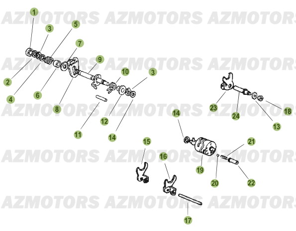 Commande Boite A Vitesses BETA Pièces Beta 50 Motard STANDARD - 2011-2010