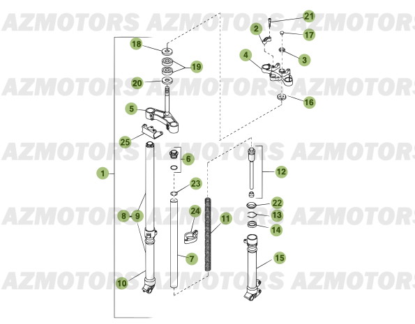 Fourche BETA Pièces Beta 50 Motard STANDARD - 2011-2010