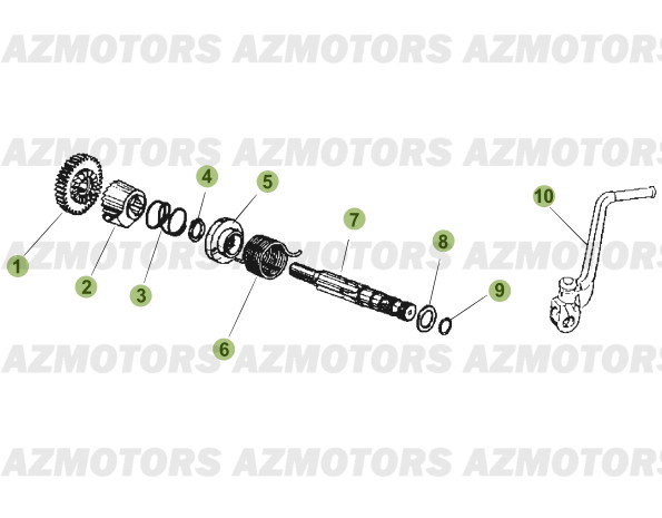 Kick Starter BETA Pièces Beta 50 Motard STANDARD - 2011-2010