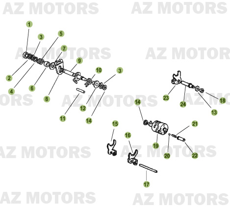 Commande Boite A Vitesses BETA Pièces Beta 50 Motard TRACK - 2008