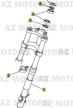 Fourche BETA Pièces Beta 50 Motard TRACK - 2008