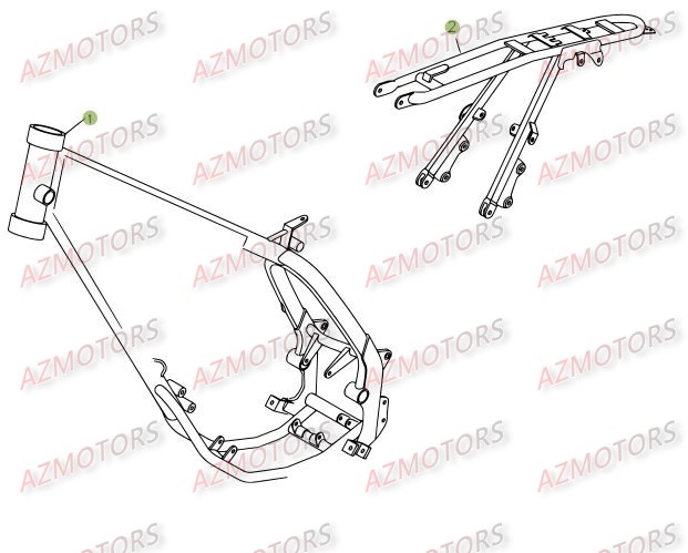 Chassis BETA Pièces Beta 50 Motard TRACK - 2009