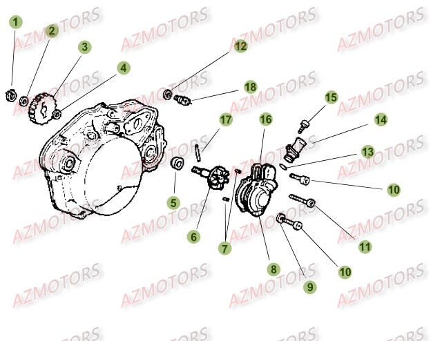 INSTALLATION DE REFROIDISSEMENT BETA Pièces BETA RR 50 MOTARD TRACK [2009]