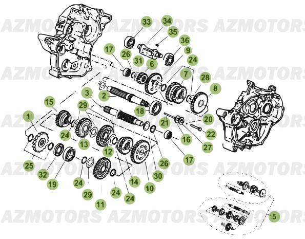 Boite A Vitesses BETA Pièces Beta 50 Motard TRACK - 2013-2012