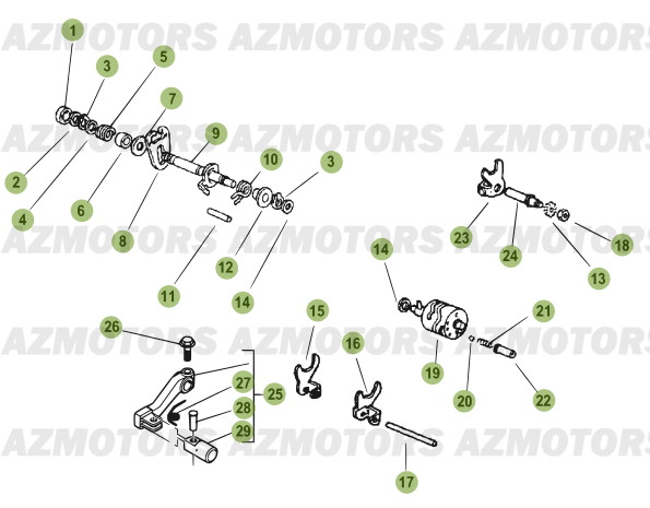 Commande Boite A Vitesses BETA Pièces Beta 50 Motard TRACK - 2013-2012