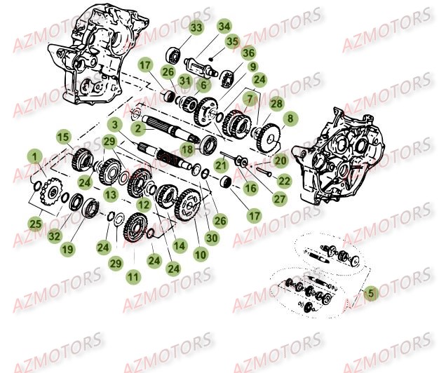 Boite A Vitesses BETA Pièces Beta 50 Motard TRACK - 2015-2014