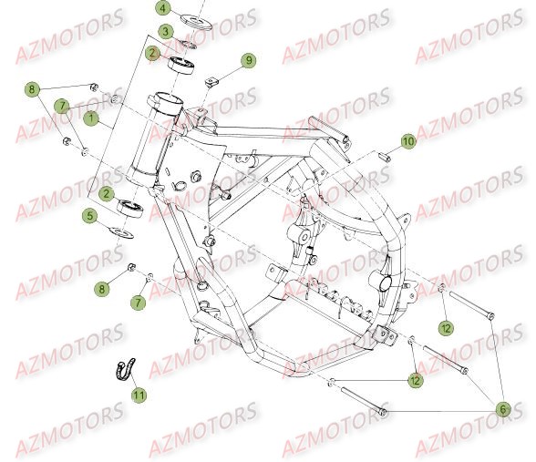 Chassis BETA Pièces Beta 50 Motard TRACK - 2015-2014