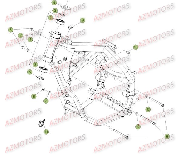 CHASSIS BETA Pièces BETA RR 50 MOTARD TRACK [2015-2014]