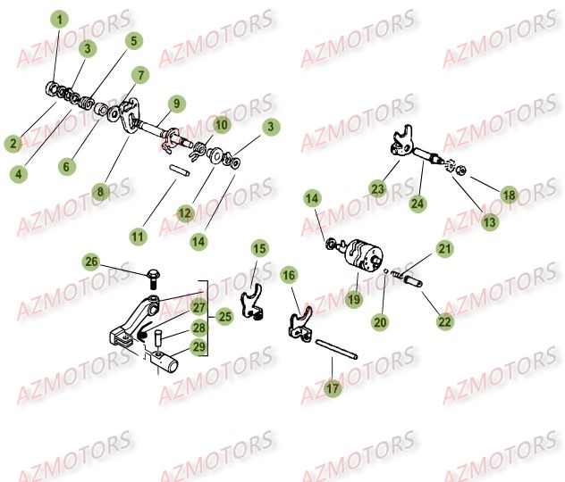 Commande Boite A Vitesses BETA Pièces Beta 50 Motard TRACK - 2015-2014