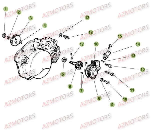 INSTALLATION DE REFROIDISSEMENT BETA Pièces BETA RR 50 MOTARD TRACK [2015-2014]