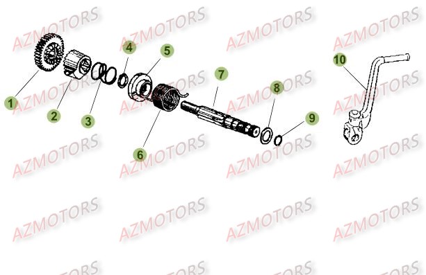 Kick Starter BETA Pièces Beta 50 Motard TRACK - 2015-2014