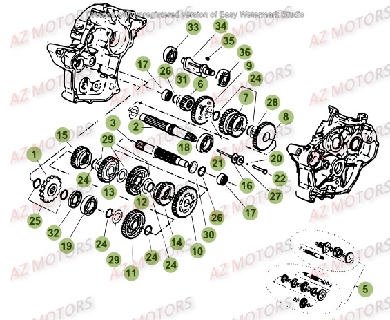 Boite A Vitesses BETA Pièces Beta 50 Motard TRACK - 2016