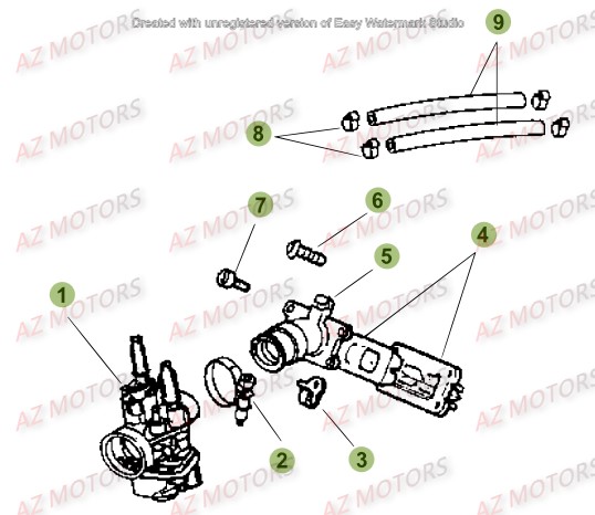 Carburateur BETA Pièces Beta 50 Motard TRACK - 2016