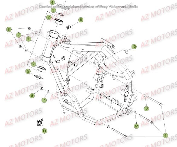 CHASSIS BETA Pièces BETA RR 50 MOTARD TRACK [2016]