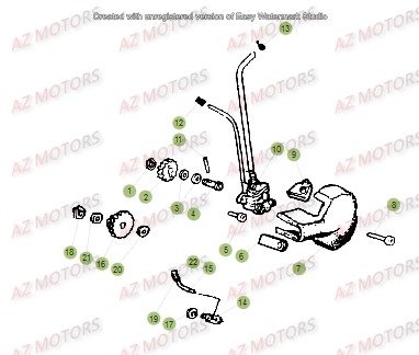 Circuit De Lubrification BETA Pièces Beta 50 Motard TRACK - 2016