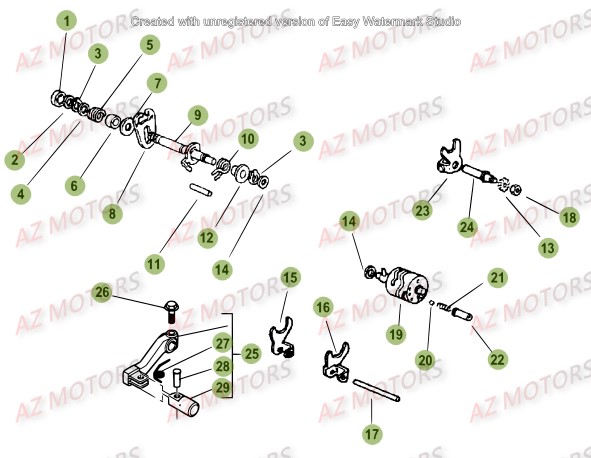 Commande Boite A Vitesses BETA Pièces Beta 50 Motard TRACK - 2016