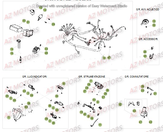 Equipement Electrique BETA Pièces Beta 50 Motard TRACK - 2016