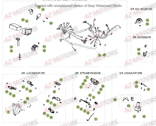 EQUIPEMENT_ELECTRIQUE BETA Pièces BETA RR 50 MOTARD TRACK [2016]