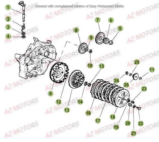 Transmission BETA Pièces Beta 50 Motard TRACK - 2016