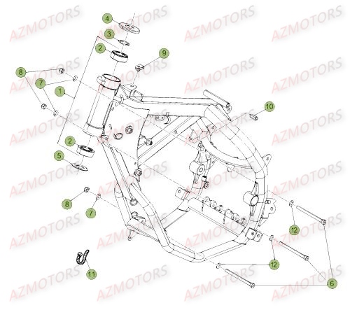 CHASSIS BETA Pièces BETA RR 50 MOTARD TRACK [2017]