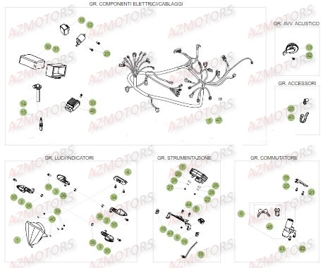 EQUIPEMENT_ELECTRIQUE BETA Pièces BETA RR 50 MOTARD TRACK [2017]