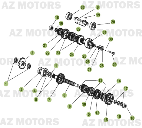 Boite A Vitesses BETA Pièces Beta 50 Motard TRACK - 2011-2010