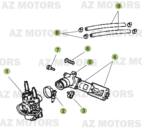 Carburateur BETA Pièces Beta 50 Motard TRACK - 2011-2010