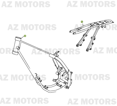 Chassis BETA Pièces Beta 50 Motard TRACK - 2011-2010