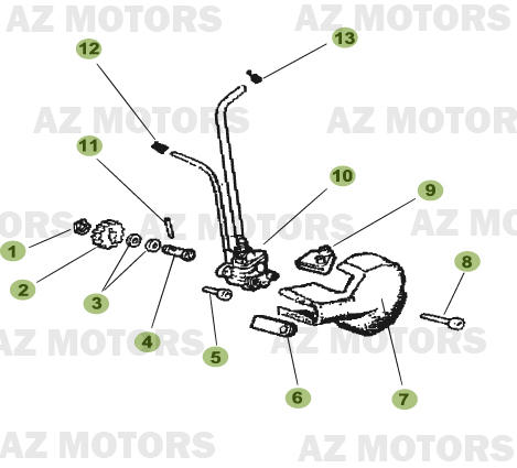 Circuit De Lubrification BETA Pièces Beta 50 Motard TRACK - 2011-2010