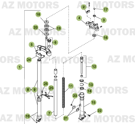 FOURCHE du No 102301 a 199999 BETA 50 TRACK 2010 11