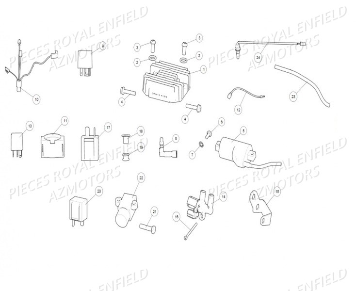 COMPOSANTS ELECTRIQUES AZMOTORS 500 BULLET E4