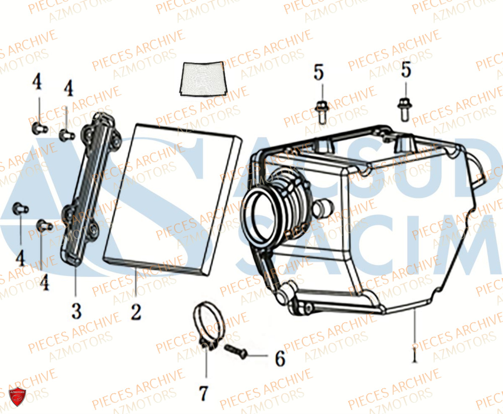 FILTRE A AIR ARCHIVE_MOTORCYCLE 50 CAFER RACER AM 80