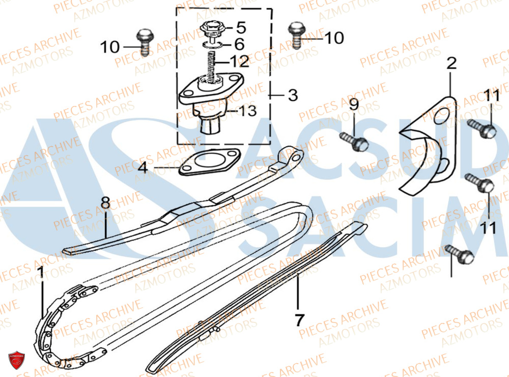 Distribution ARCHIVE_MOTORCYCLE PIECE CAFE_RACER 50cc AM80 EURO5 ARCHIVE