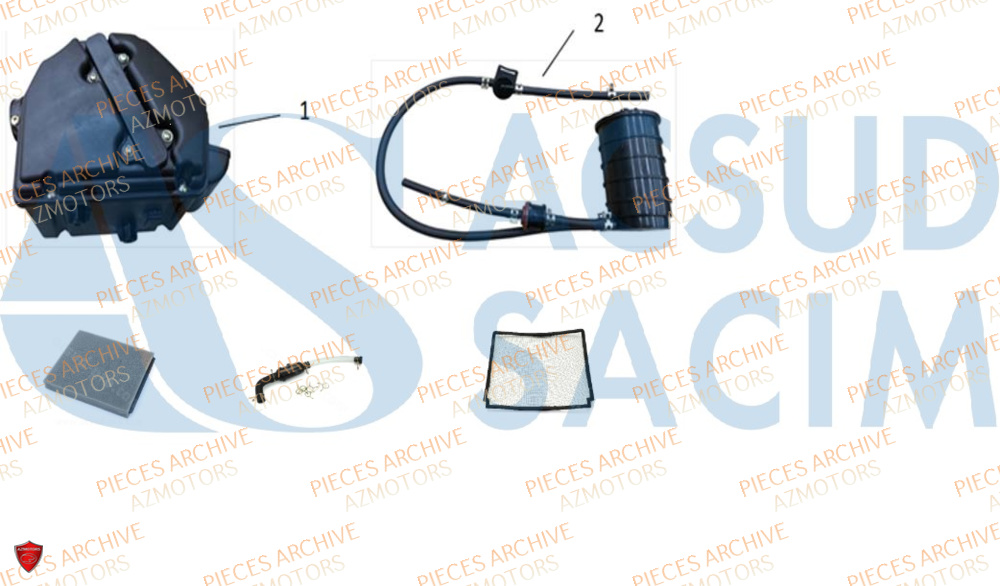 Filtre A Air ARCHIVE_MOTORCYCLE PIECE CAFE_RACER 50cc AM80 EURO5 ARCHIVE