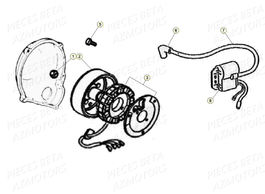 ALLUMAGE BETA Pieces Beta 50 RR RACING - 2020 - Pieces Origine Betamotor