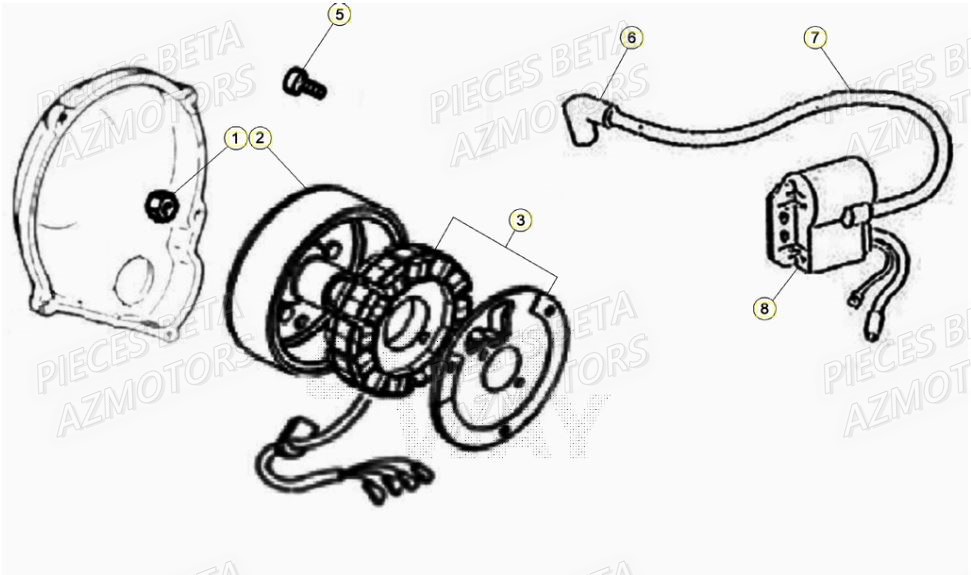 Allumage BETA Pieces Beta 50 RR RACING - 2021-2022