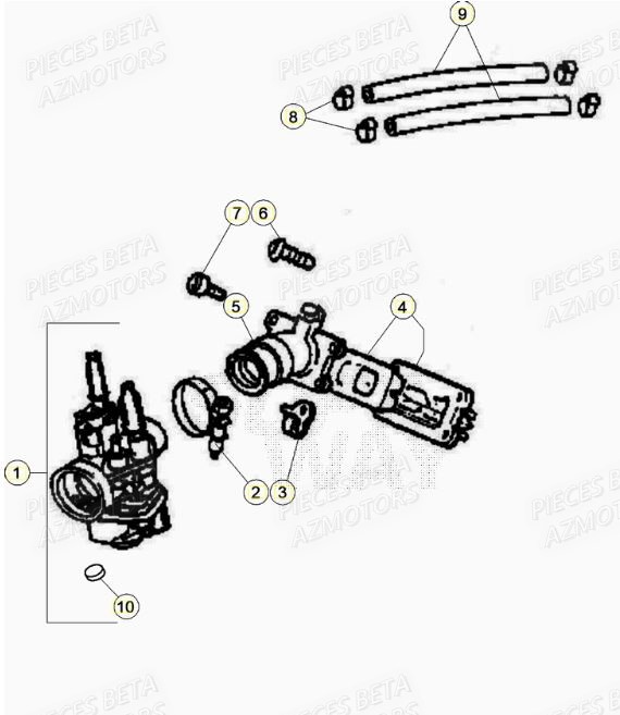 Carburateur BETA Pieces Beta 50 RR RACING - 2021-2022