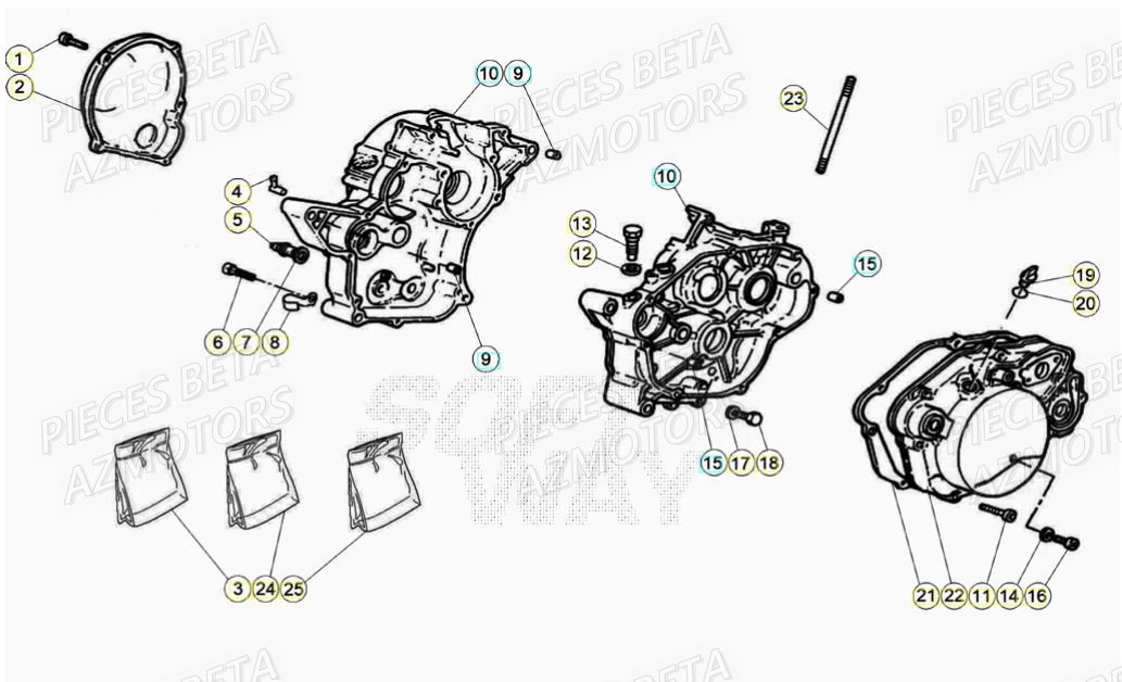 Carter BETA Pieces Beta 50 RR RACING - 2021-2022