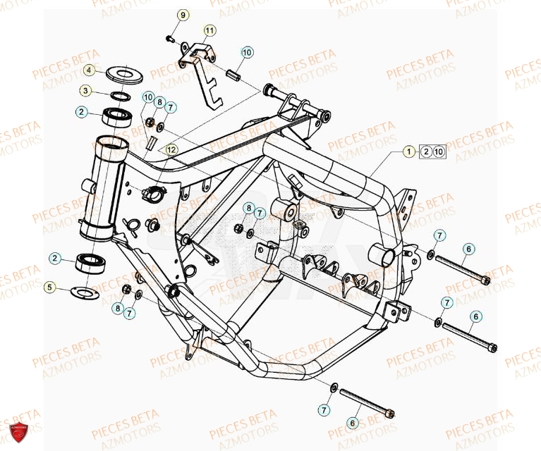 CHASSIS pour 50 RR RACING 23