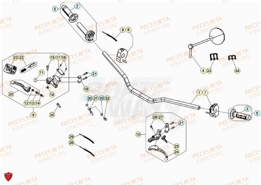 GUIDON BETA 50 RR RACING 23