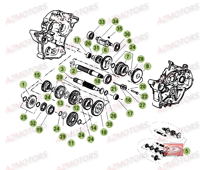 Boite A Vitesses BETA Pièces Beta RR 50 STANDARD - 2014